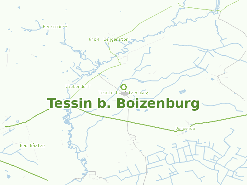 Karte von Tessin b. Boizenburg