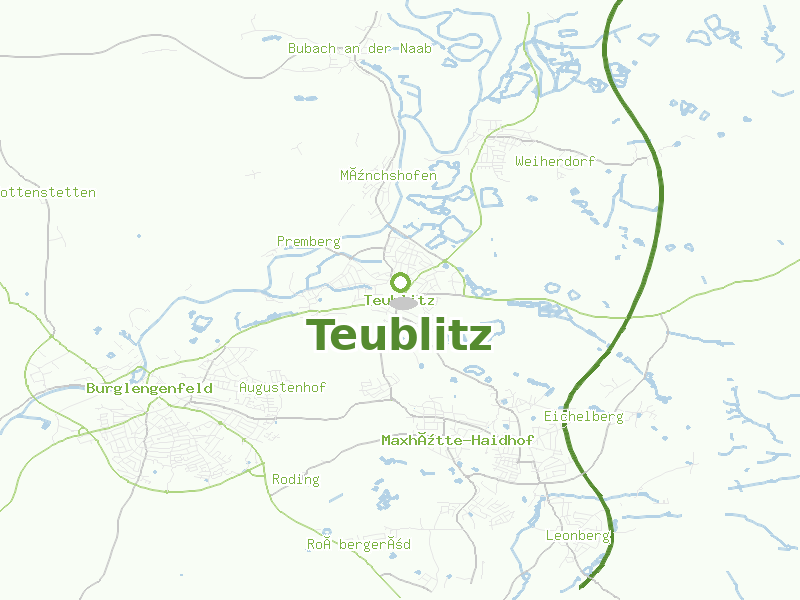 Karte von Teublitz