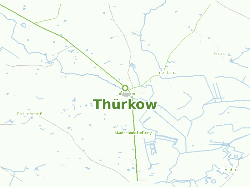 Karte von Thürkow