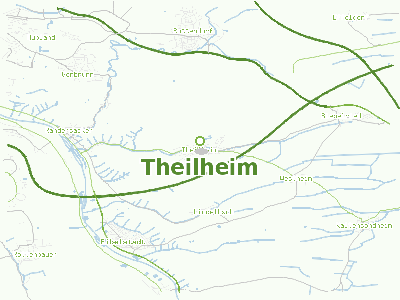 Karte von Theilheim
