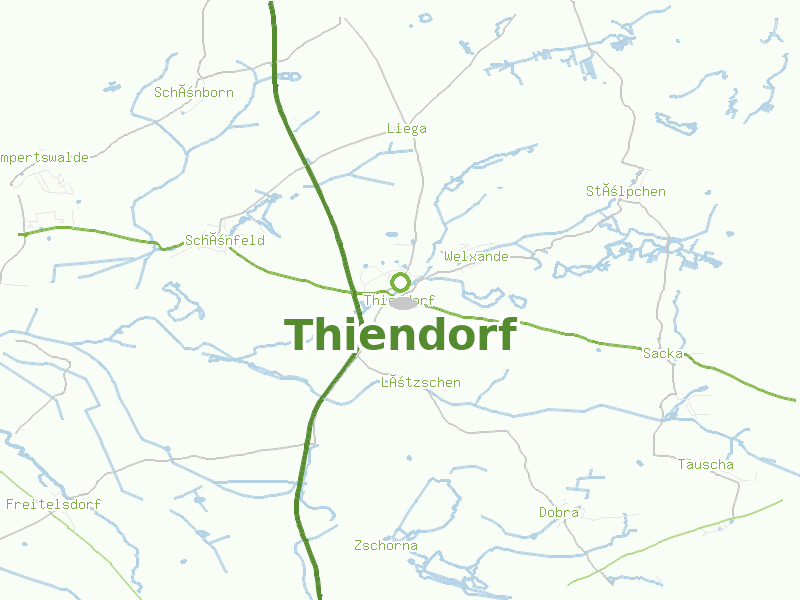 Karte von Thiendorf