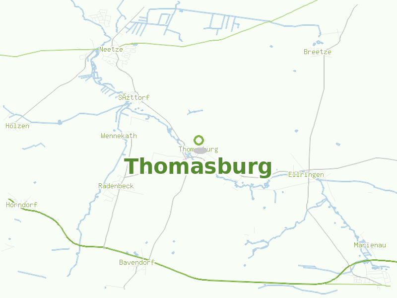 Karte von Thomasburg