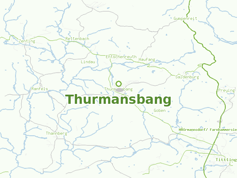 Karte von Thurmansbang