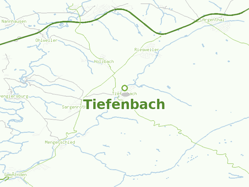 Karte von Tiefenbach