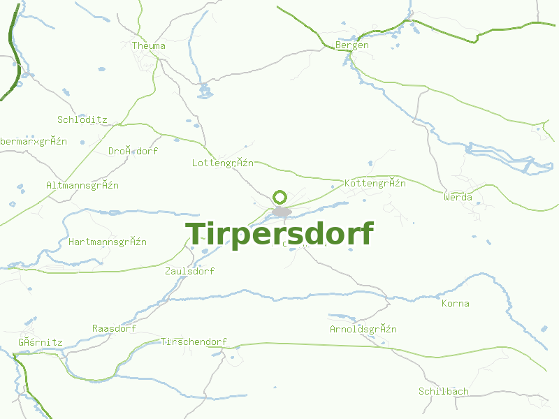 Karte von Tirpersdorf