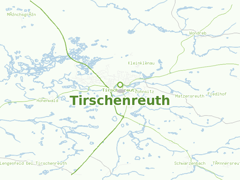 Karte von Tirschenreuth