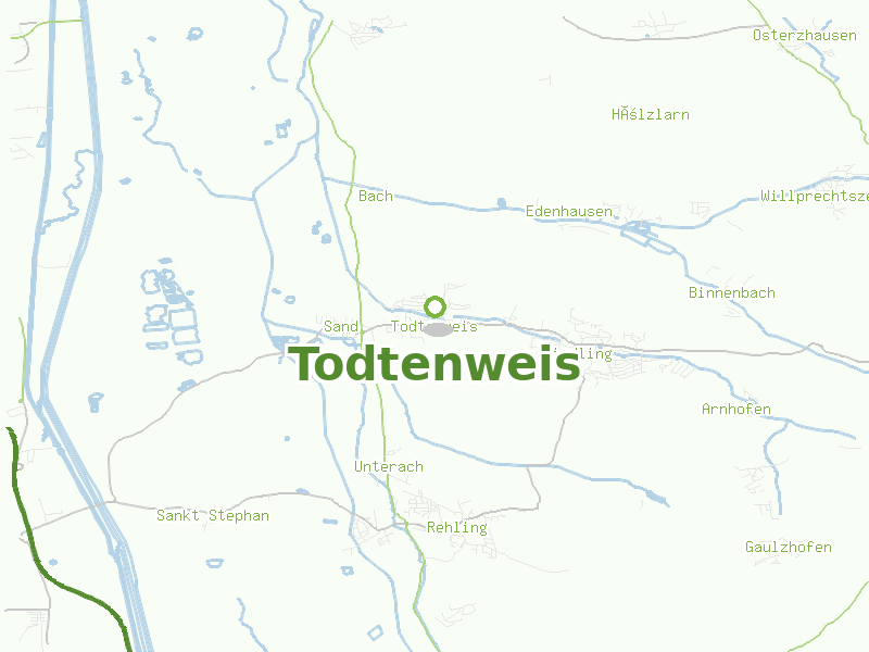 Karte von Todtenweis