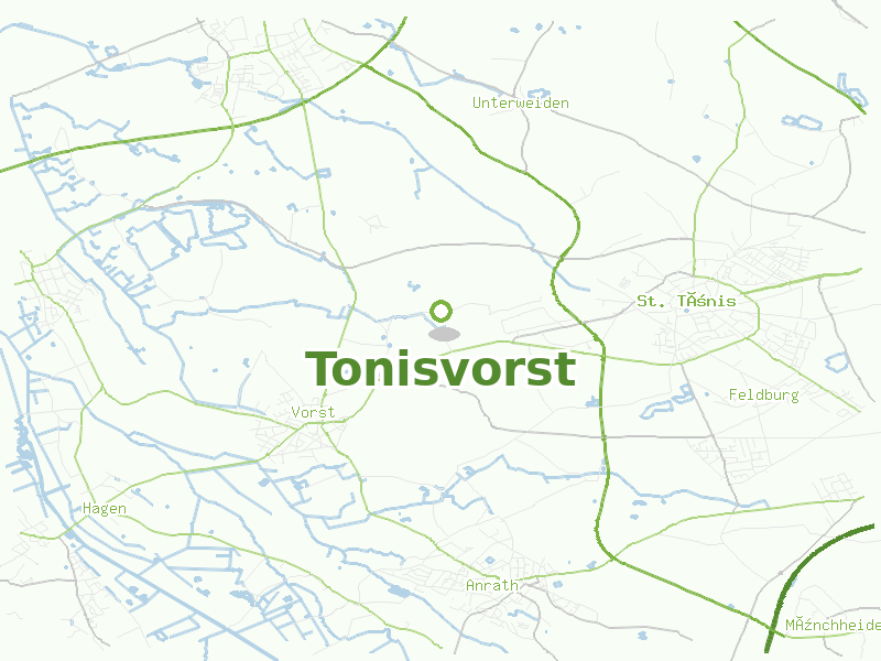 Karte von Tonisvorst