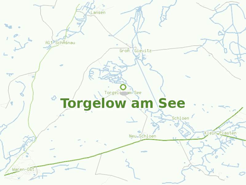 Karte von Torgelow am See