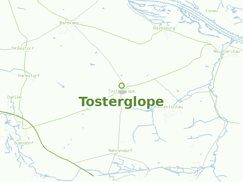 Karte von Tosterglope