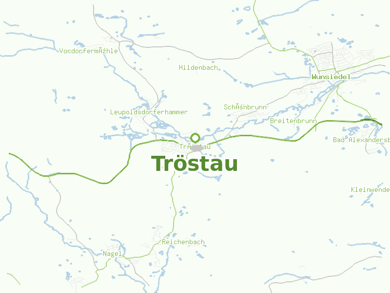 Karte von Tröstau