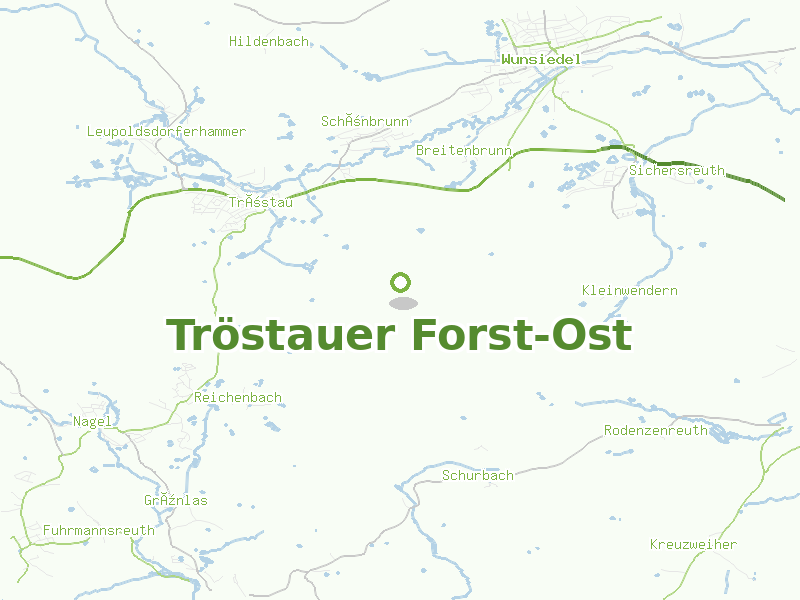 Karte von Tröstauer Forst-Ost
