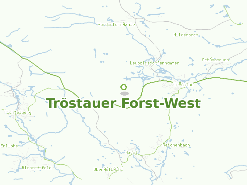 Karte von Tröstauer Forst-West