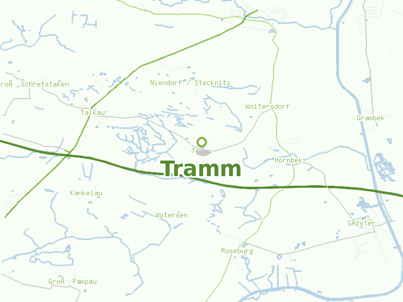 Karte von Tramm