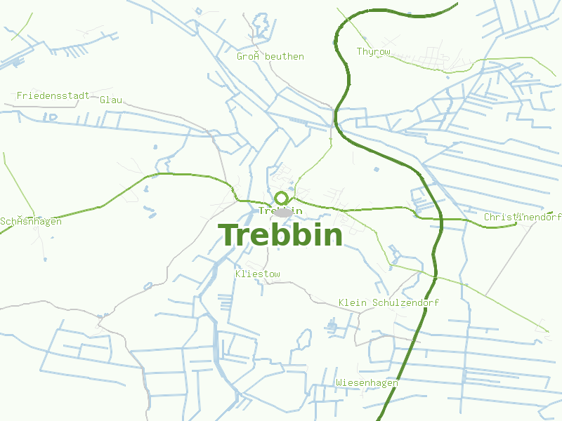 Karte von Trebbin