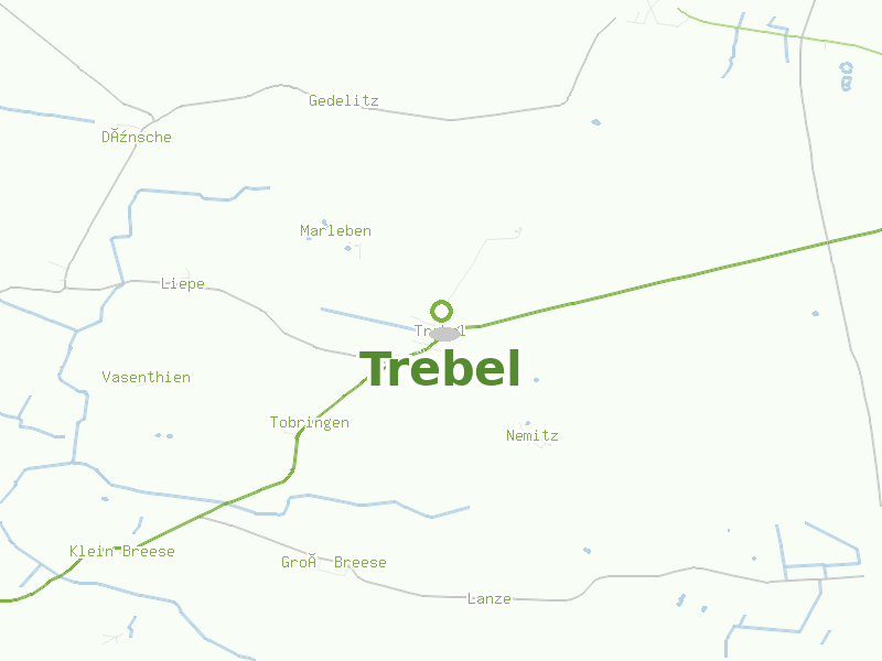Karte von Trebel