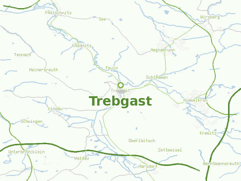Karte von Trebgast
