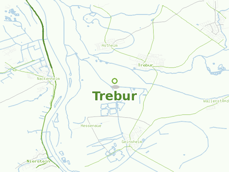 Karte von Trebur