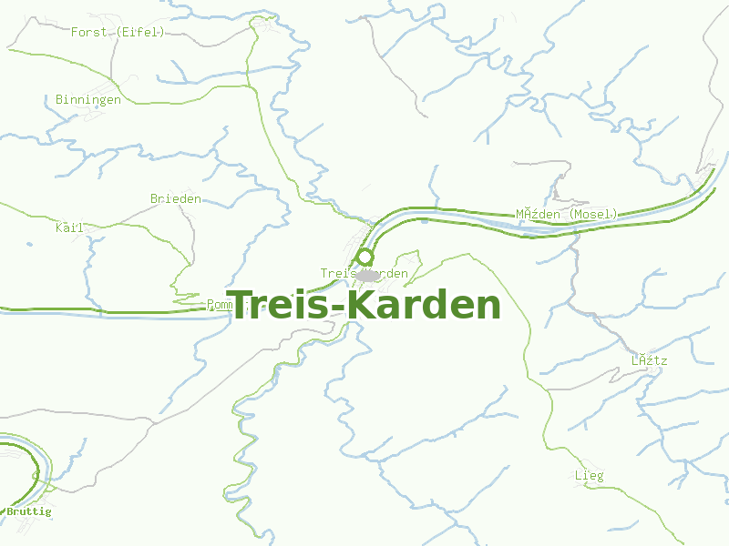 Karte von Treis-Karden