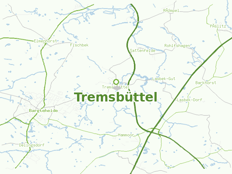 Karte von Tremsbüttel