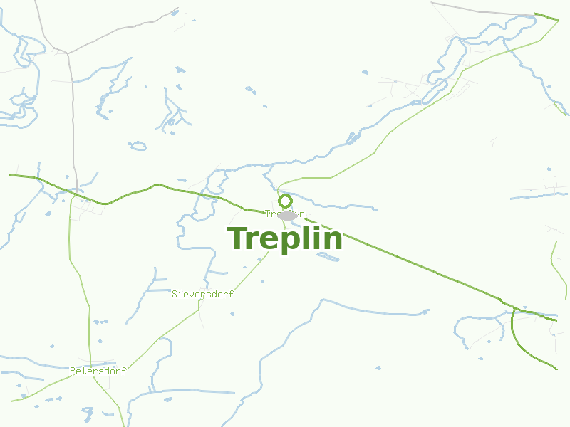 Karte von Treplin