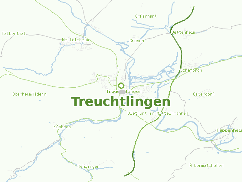 Karte von Treuchtlingen