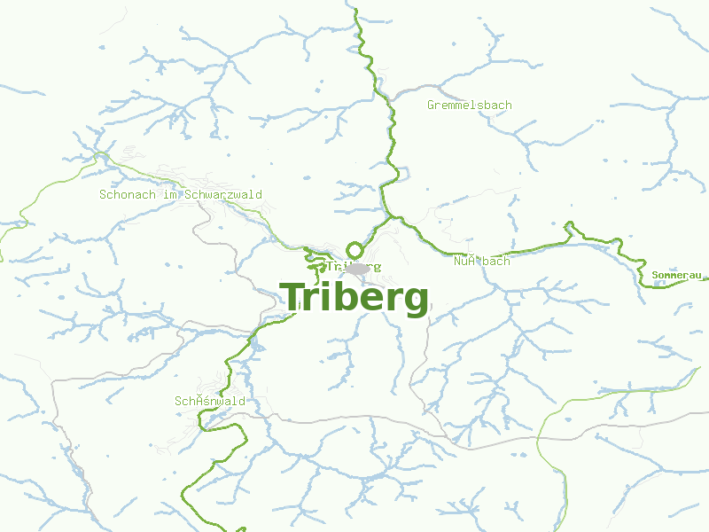 Karte von Triberg
