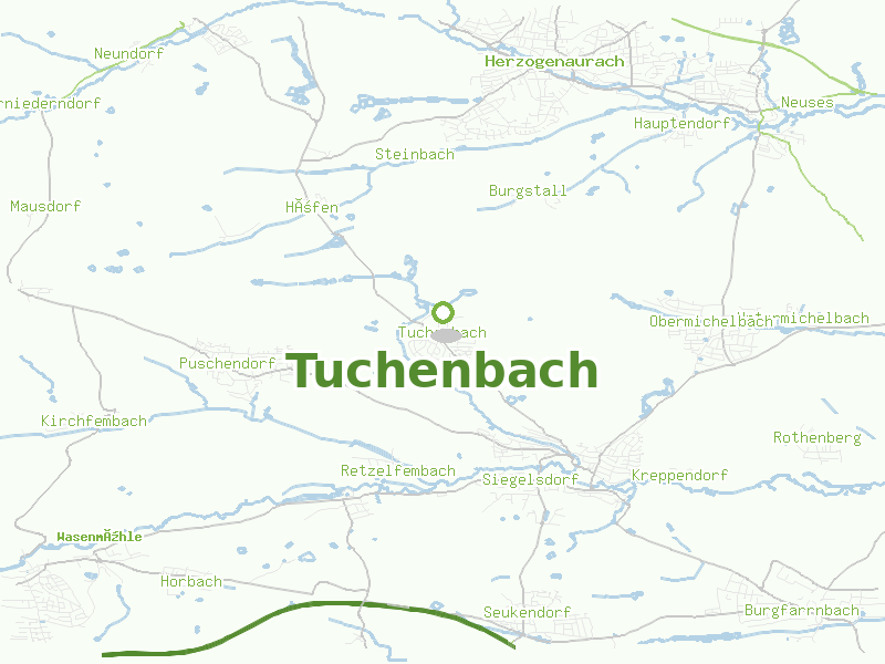 Karte von Tuchenbach