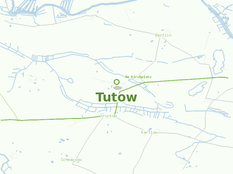 Karte von Tutow