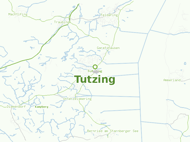 Karte von Tutzing