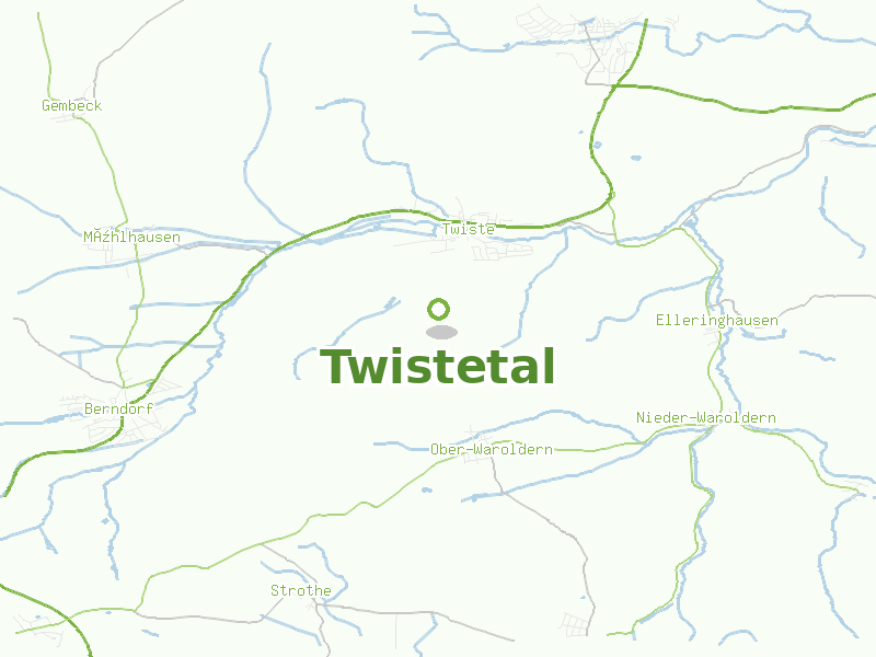 Karte von Twistetal