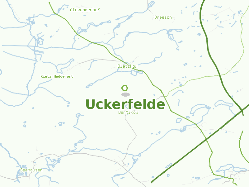 Karte von Uckerfelde