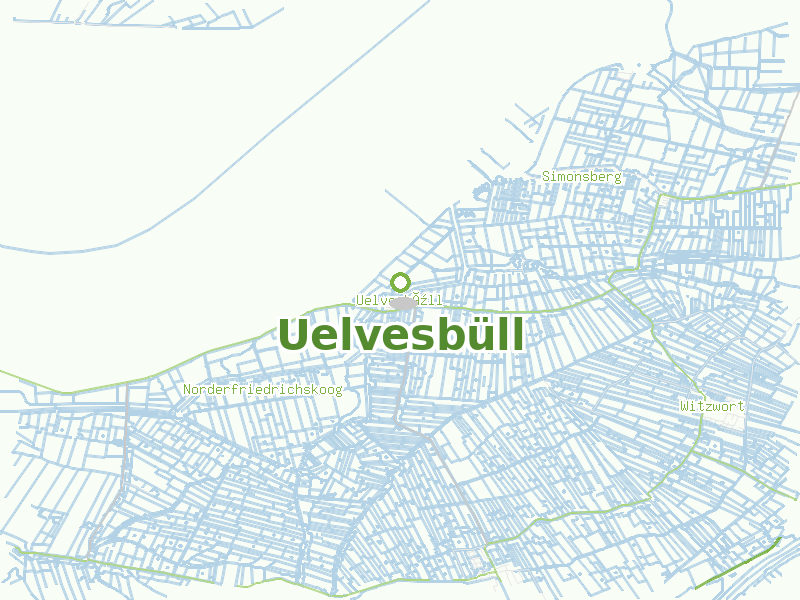 Karte von Uelvesbüll