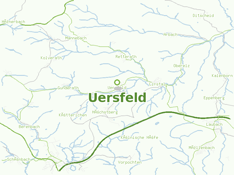 Karte von Uersfeld