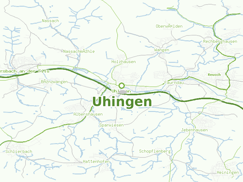 Karte von Uhingen