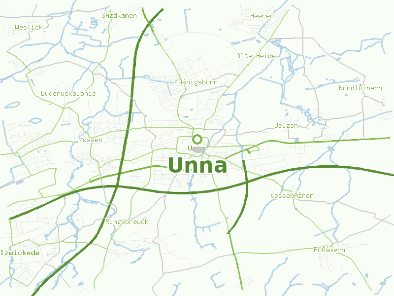 Karte von Unna