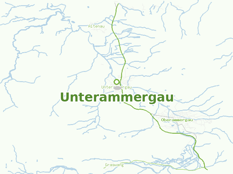 Karte von Unterammergau