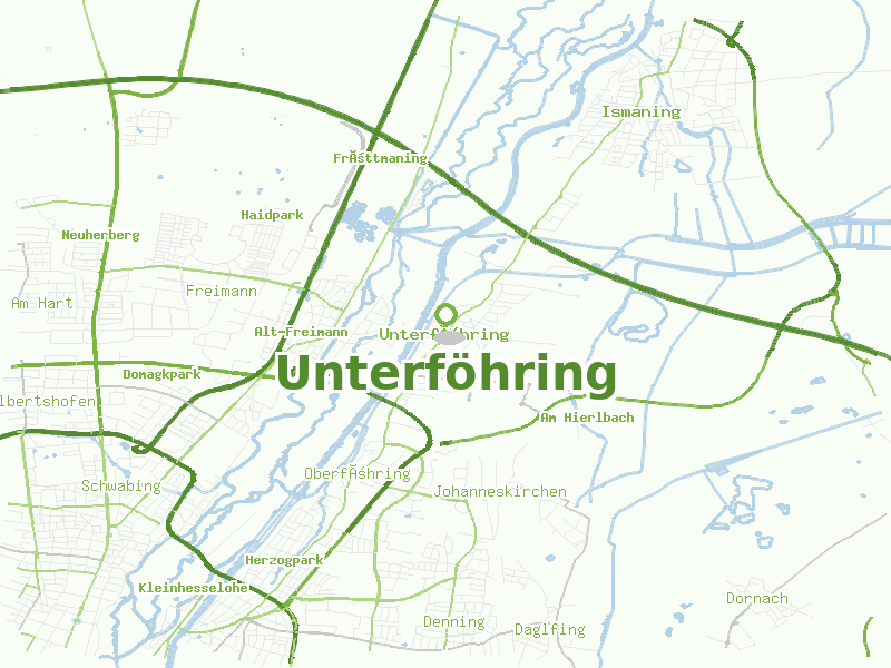 Karte von Unterföhring