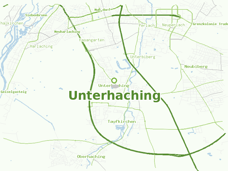 Karte von Unterhaching