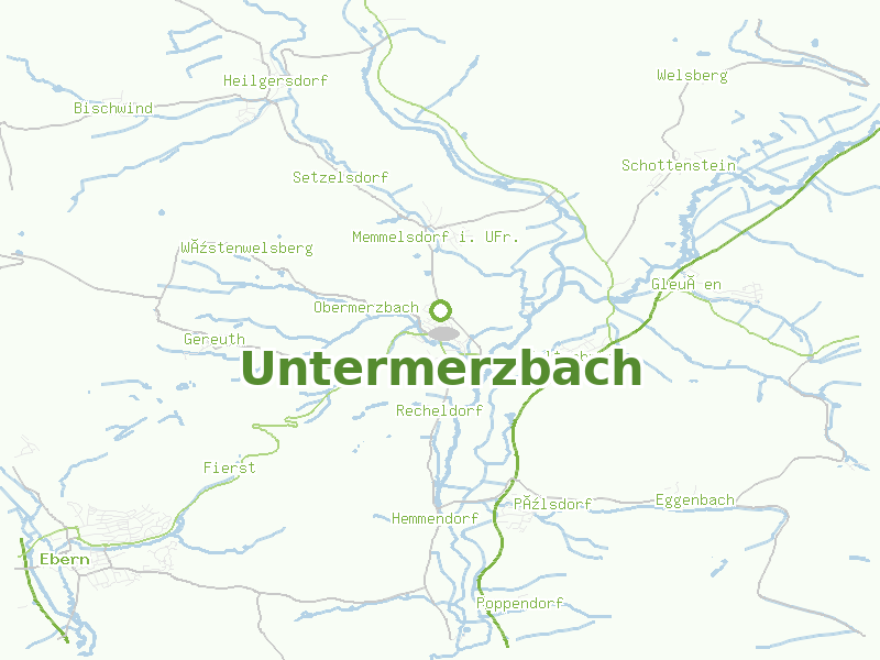 Karte von Untermerzbach