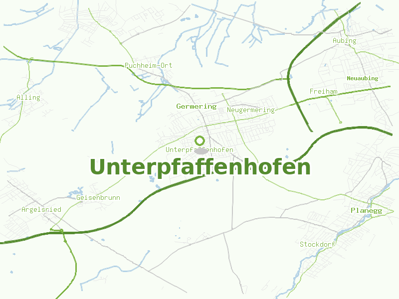 Karte von Unterpfaffenhofen