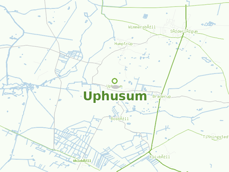 Karte von Uphusum
