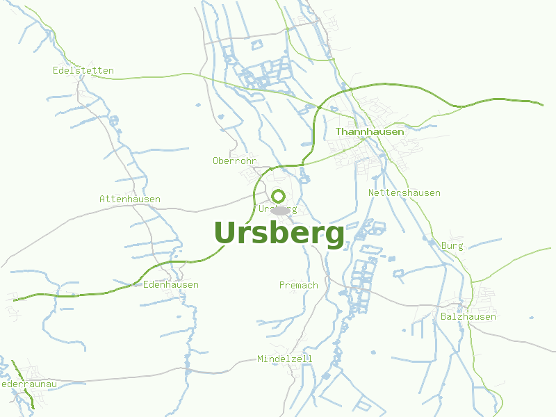 Karte von Ursberg