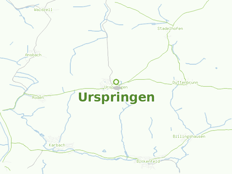 Karte von Urspringen