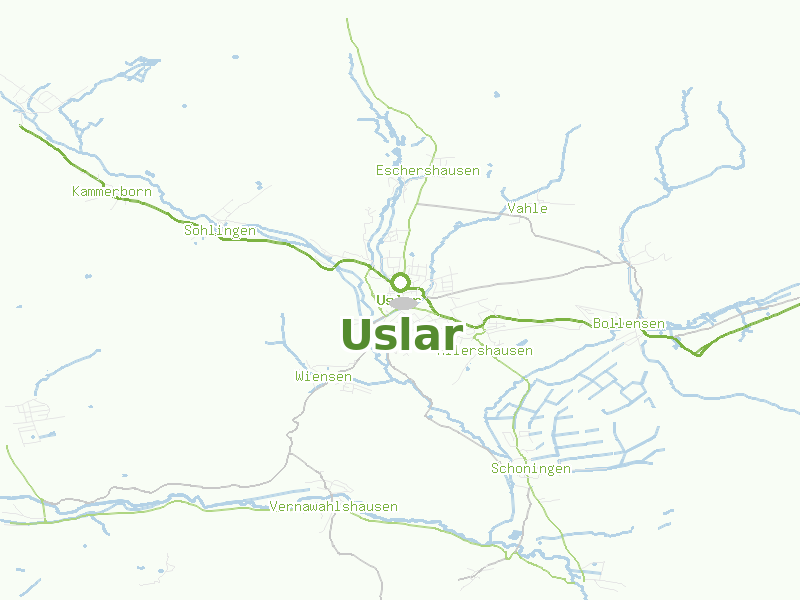 Karte von Uslar