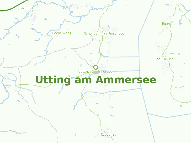 Karte von Utting am Ammersee