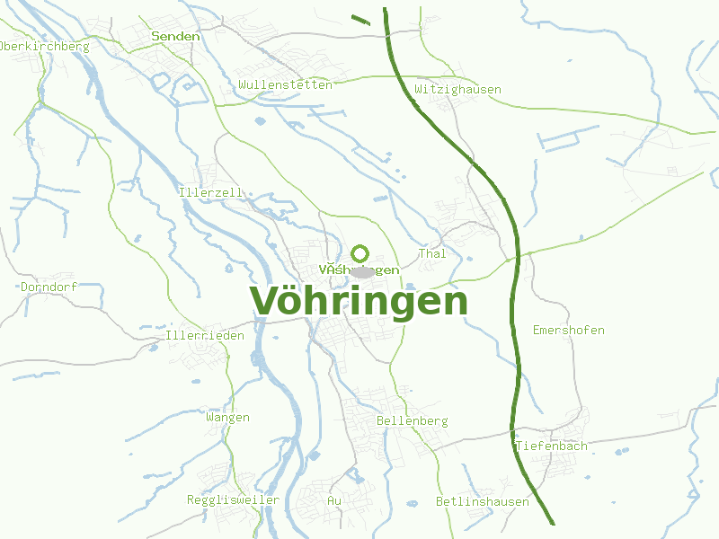 Karte von Vöhringen