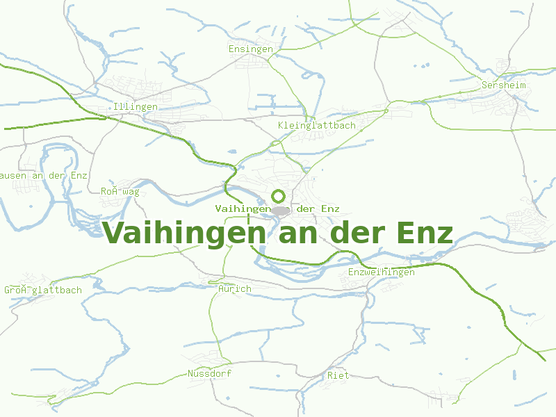 Karte von Vaihingen an der Enz