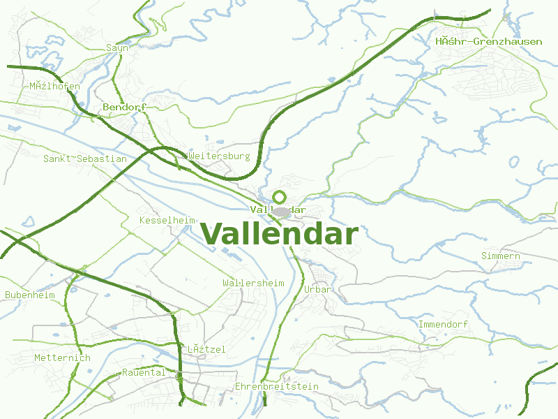 Karte von Vallendar