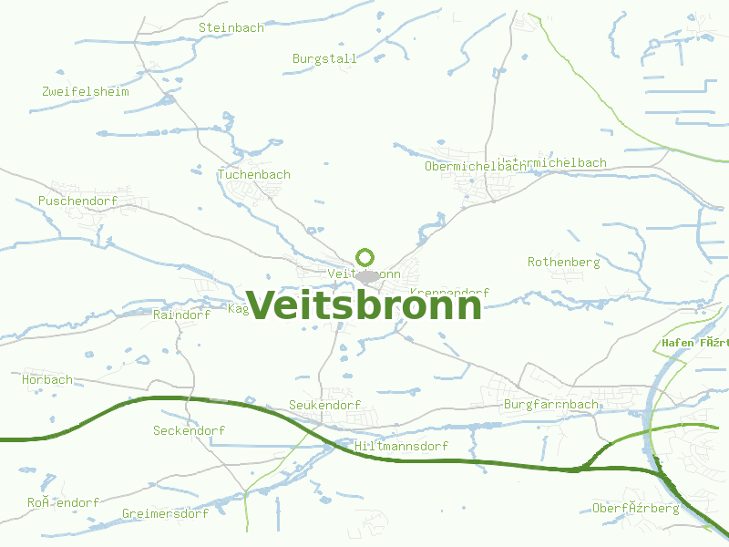 Karte von Veitsbronn